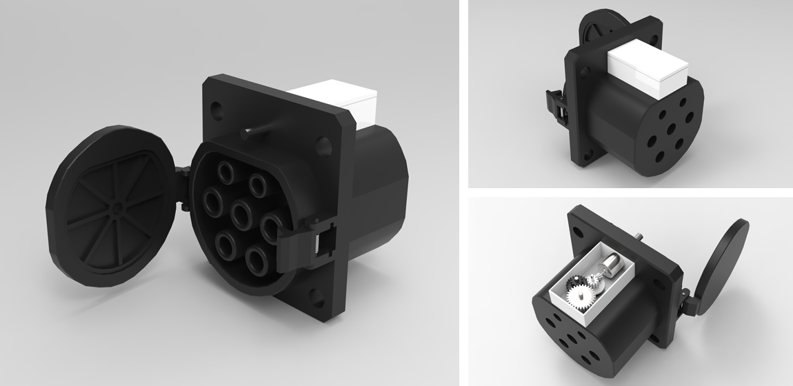 充电桩双向自保持电子锁 充电桩双向自保持电子锁